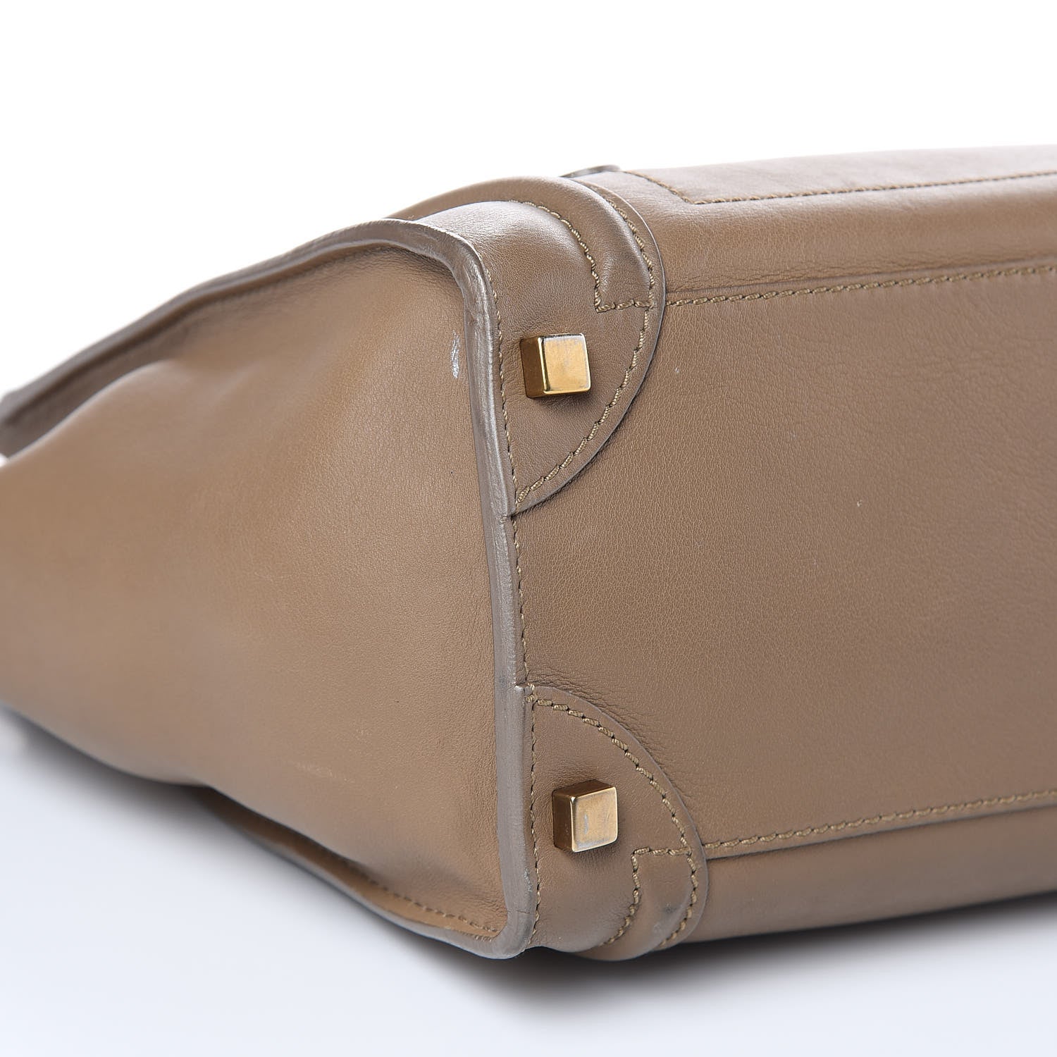 Celine Smooth Calfskin Micro Luggage Camel 7 of 13