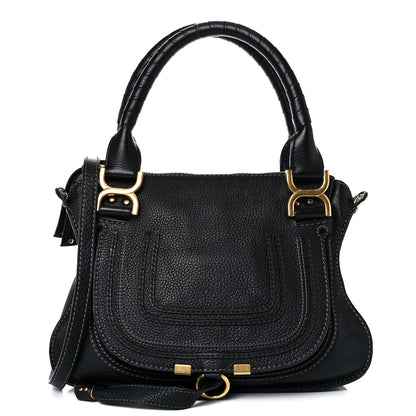 Chloe Calfskin Small Marcie Satchel Black 1 of 23