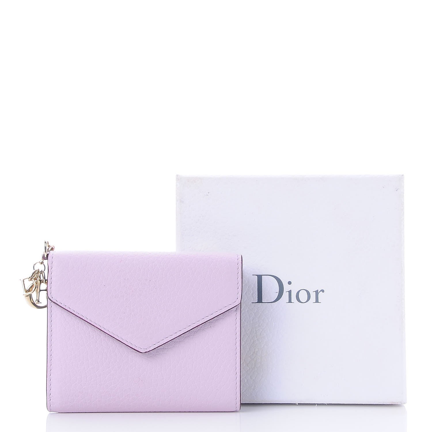 Christian Dior Bullcalf Diorissimo Medium Envelope Wallet Lilac 9 of 9