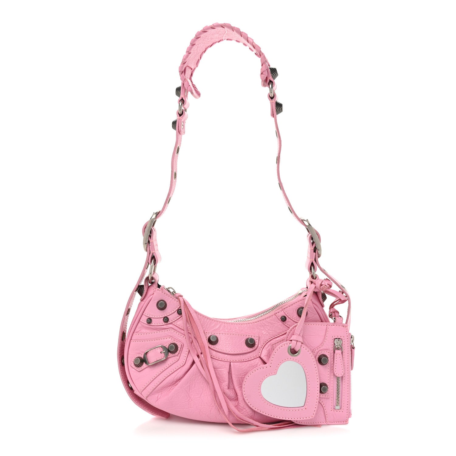 Balenciaga Agneau Arena Le Cagole Shoulder Bag XS Candy Pink 3 of 15
