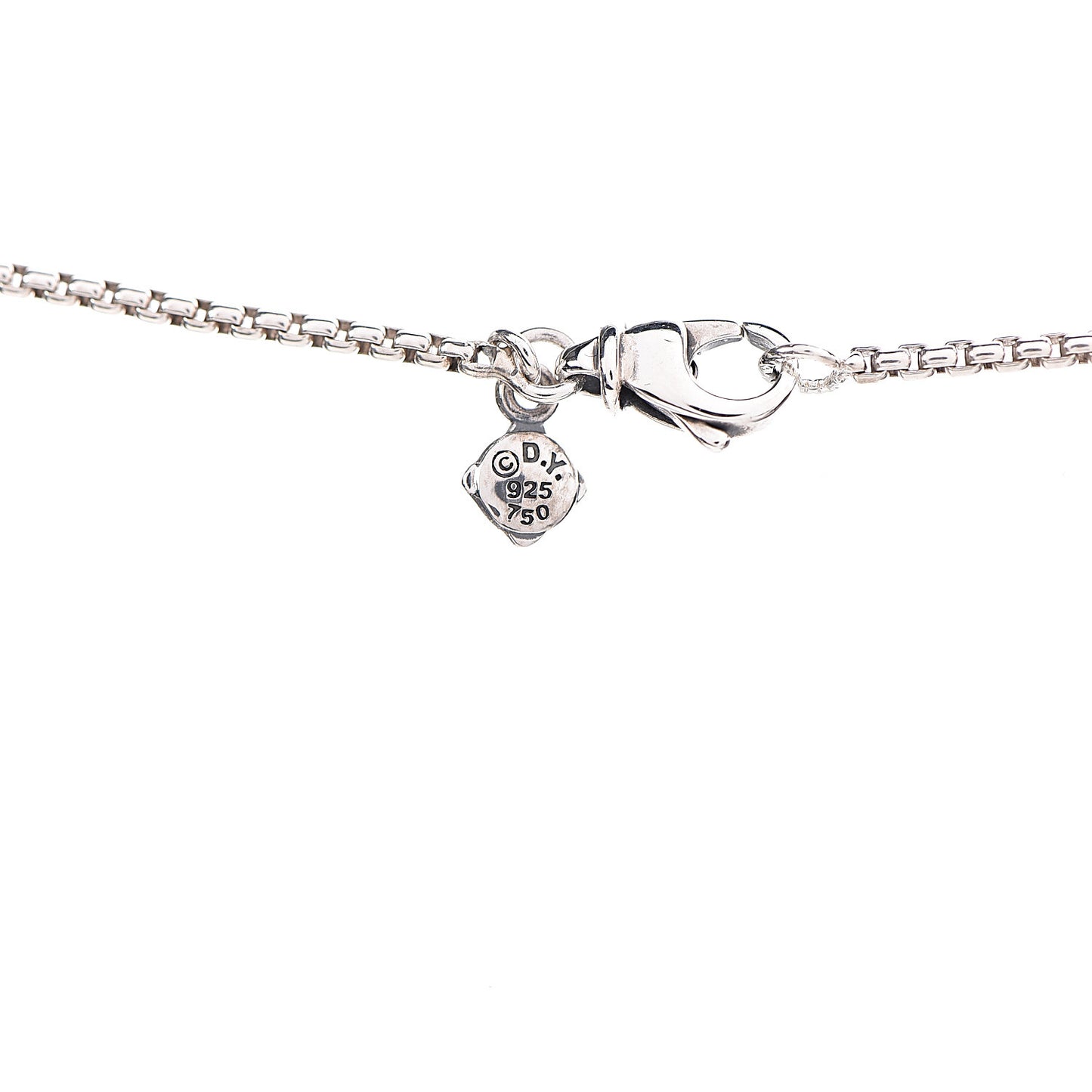 Sterling Silver 18K Yellow Gold Open Heart Cable Necklace
