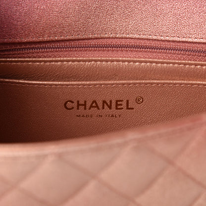 Chanel Metallic Lambskin Quilted Ombre Mini Rectangular Flap Pink 8 of 11