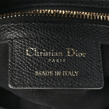 Christian Dior Grained Calfskin Saddle Bag Black 6 of 9