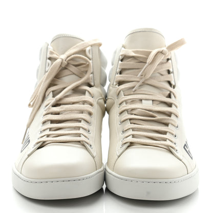 Gucci Calfskin Gucci Band Mens Ace High Top Sneakers 11 Mystic White 2 of 14