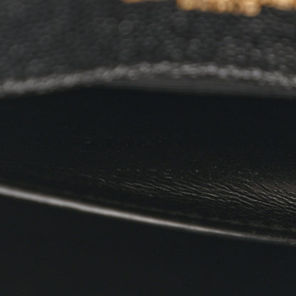 Saint Laurent Grain De Poudre Small Monogram Kate Satchel Black 7 of 10