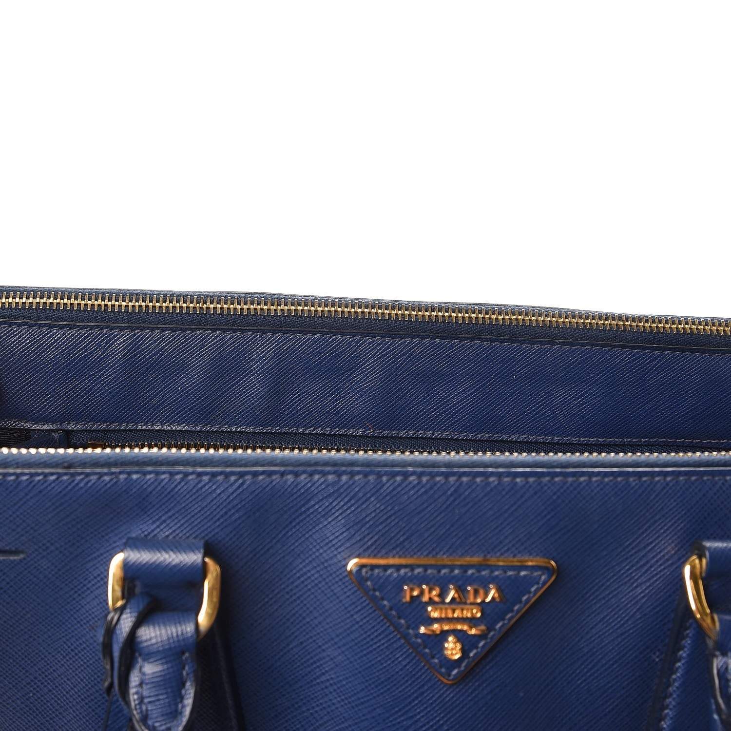 Prada Saffiano Large Galleria Double Zip Tote Bluette 10 of 10
