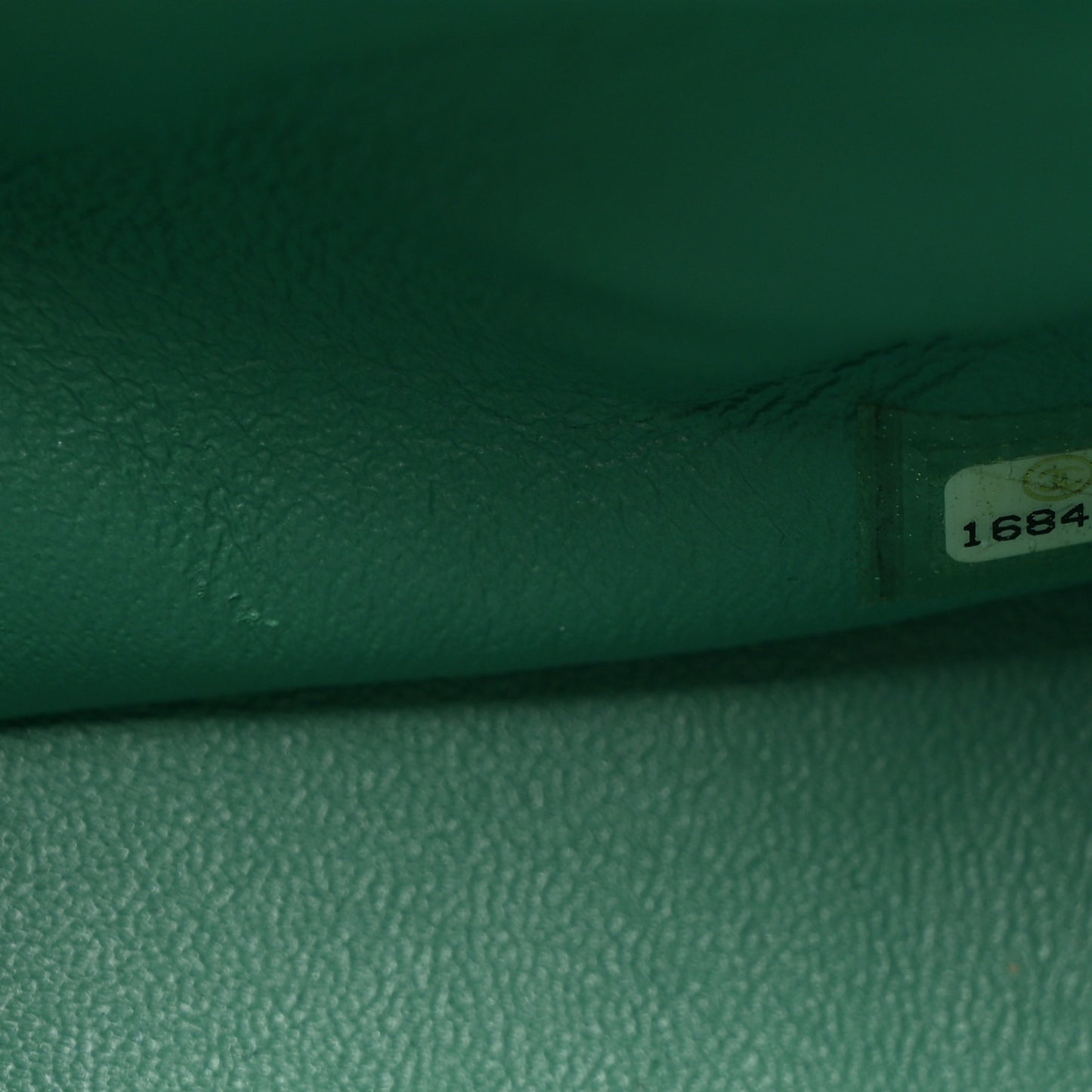 Patent Calfskin Quilted Jumbo Double Flap Green
