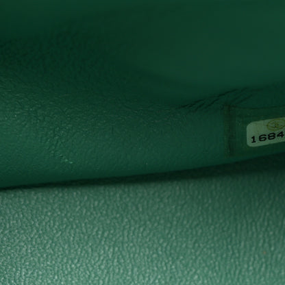 Chanel Patent Calfskin Quilted Jumbo Double Flap Green 7 of 11