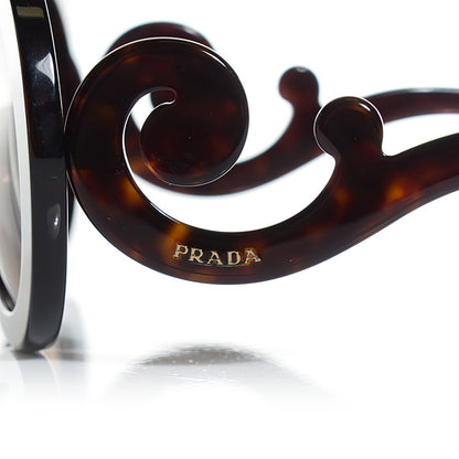 Prada Baroque SPR 27N Round Sunglasses Havana 3 of 5