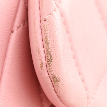 Chanel Lambskin Quilted Resin Bi-Color Chain Flap Bag Pink 11 of 11