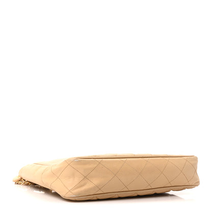 Chanel Lambskin Quilted Shopping Tote Beige 4 of 11