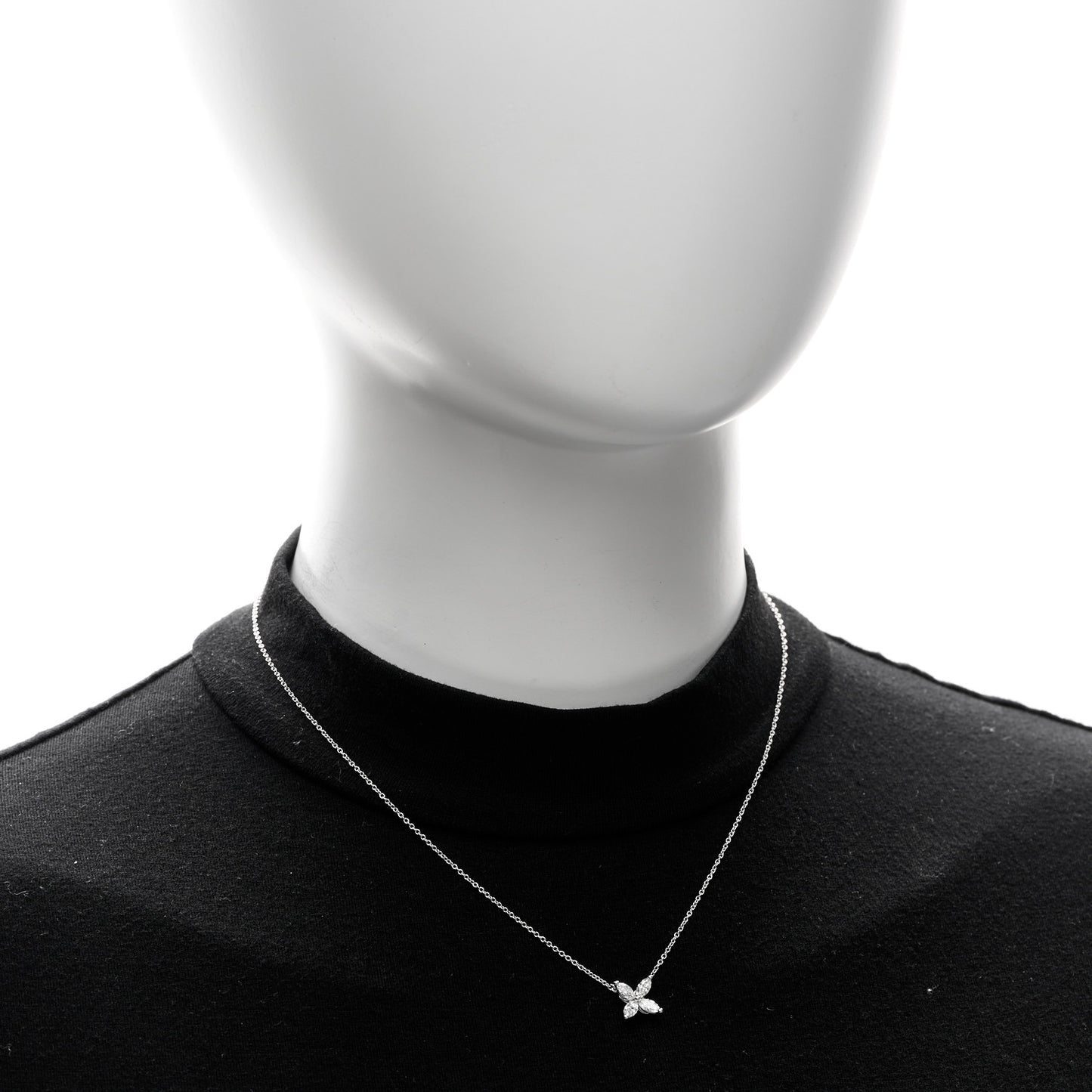 Platinum Diamond Small Victoria Necklace