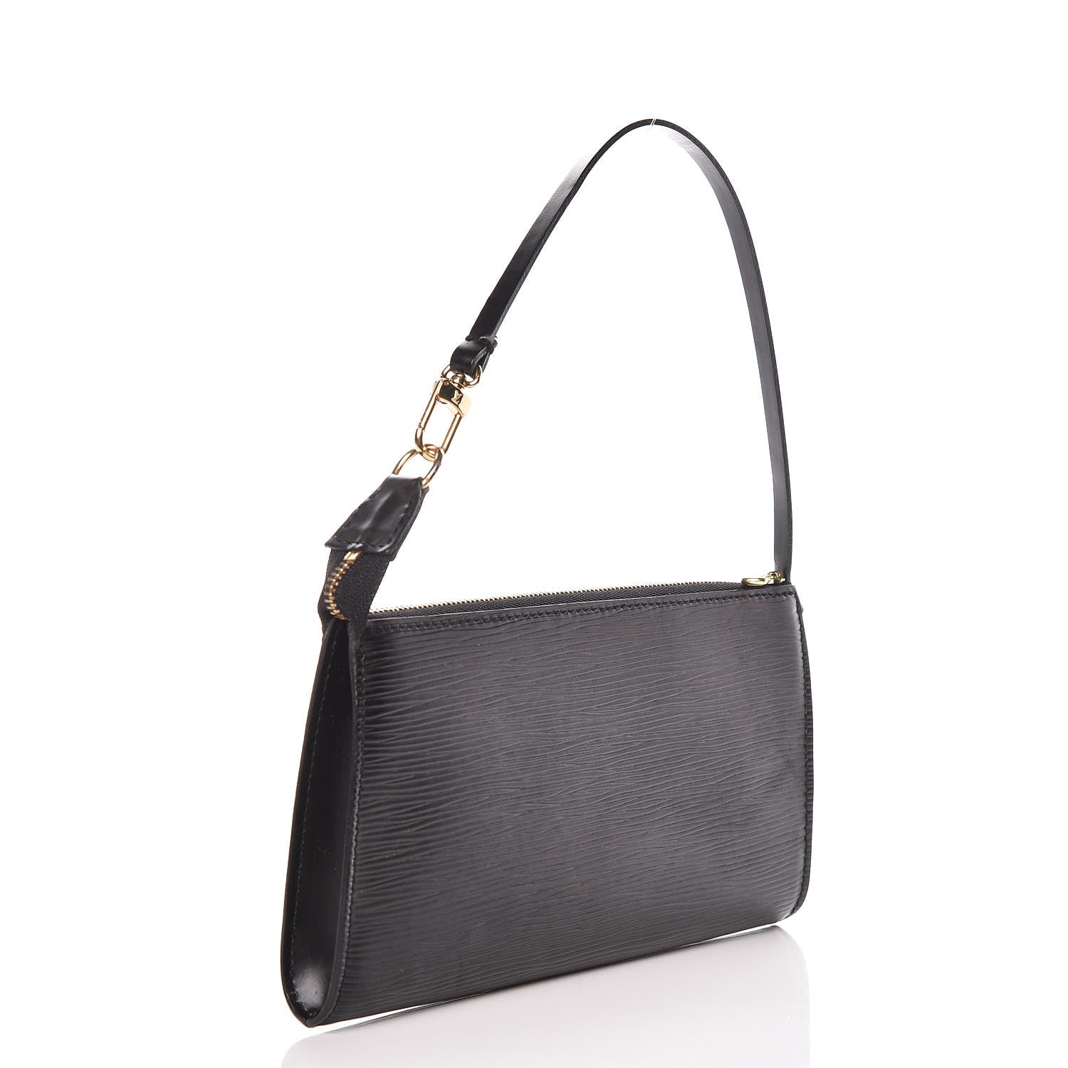 Louis Vuitton Epi Pochette Accessories 21 Black 3 of 9