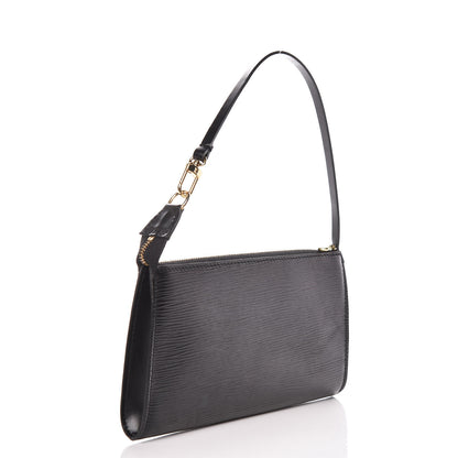 Louis Vuitton Epi Pochette Accessories 21 Black 3 of 9