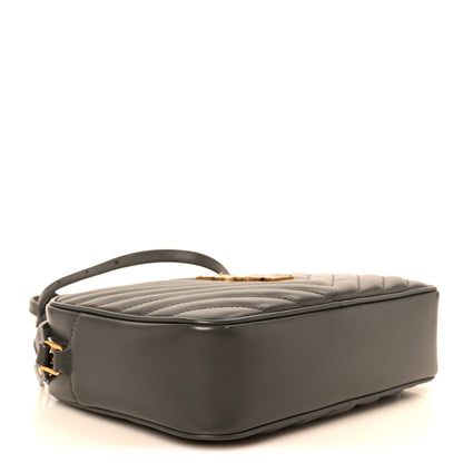 Saint Laurent Calfskin Matelasse Monogram Lou Camera Bag Storm 4 of 10