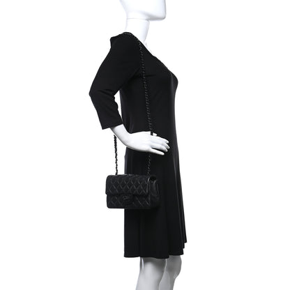 Chanel Lambskin Quilted Mini Rectangular Flap So Black 2 of 8
