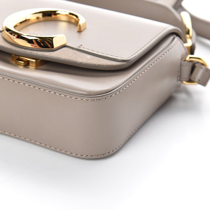 Chloe Shiny Calfskin Suede Mini C Double Carry Motty Grey 7 of 7