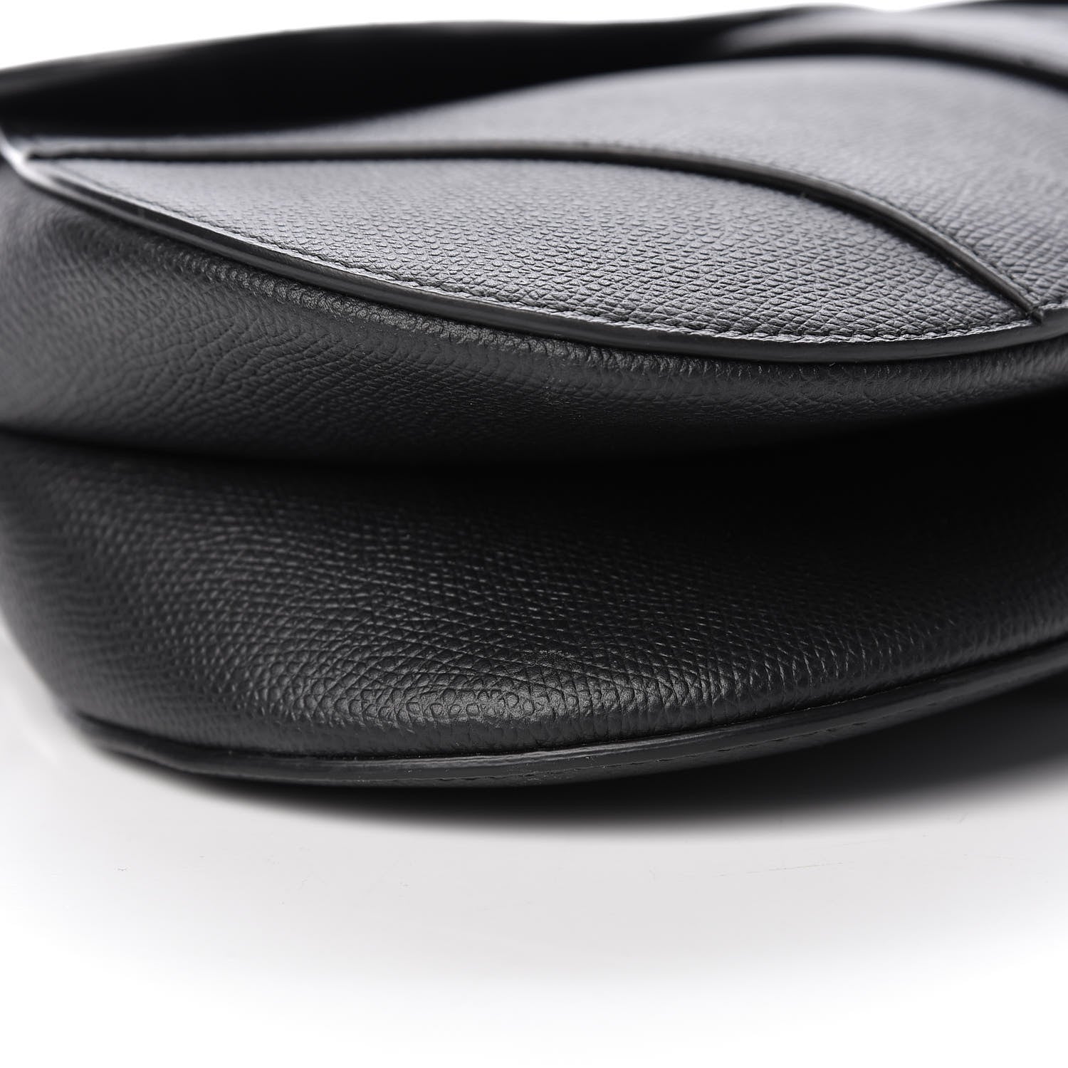 Christian Dior Grained Calfskin Saddle Bag Black 16 of 19