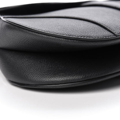 Christian Dior Grained Calfskin Saddle Bag Black 16 of 19