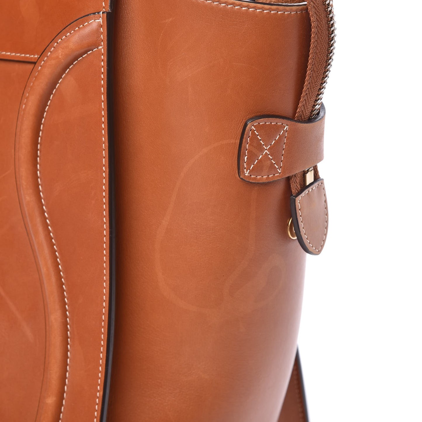 Natural Calfskin Mini Luggage Tan
