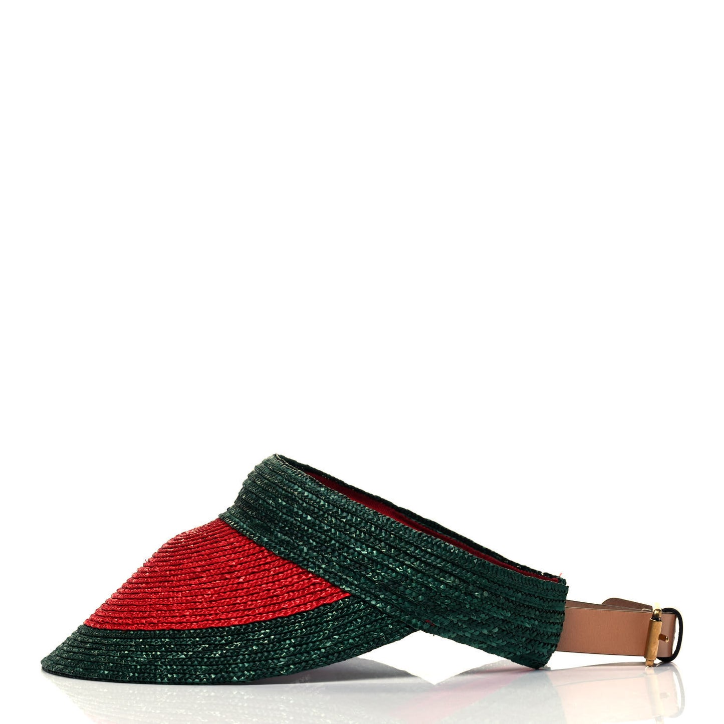 Raffia Web Visor S Green Red