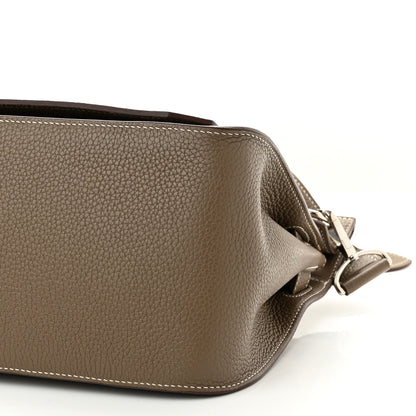 Hermes Taurillon Clemence Jypsiere 31 Etoupe 10 of 11