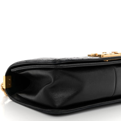Chanel Lambskin Quilted Medium Boy Flap Black 8 of 9