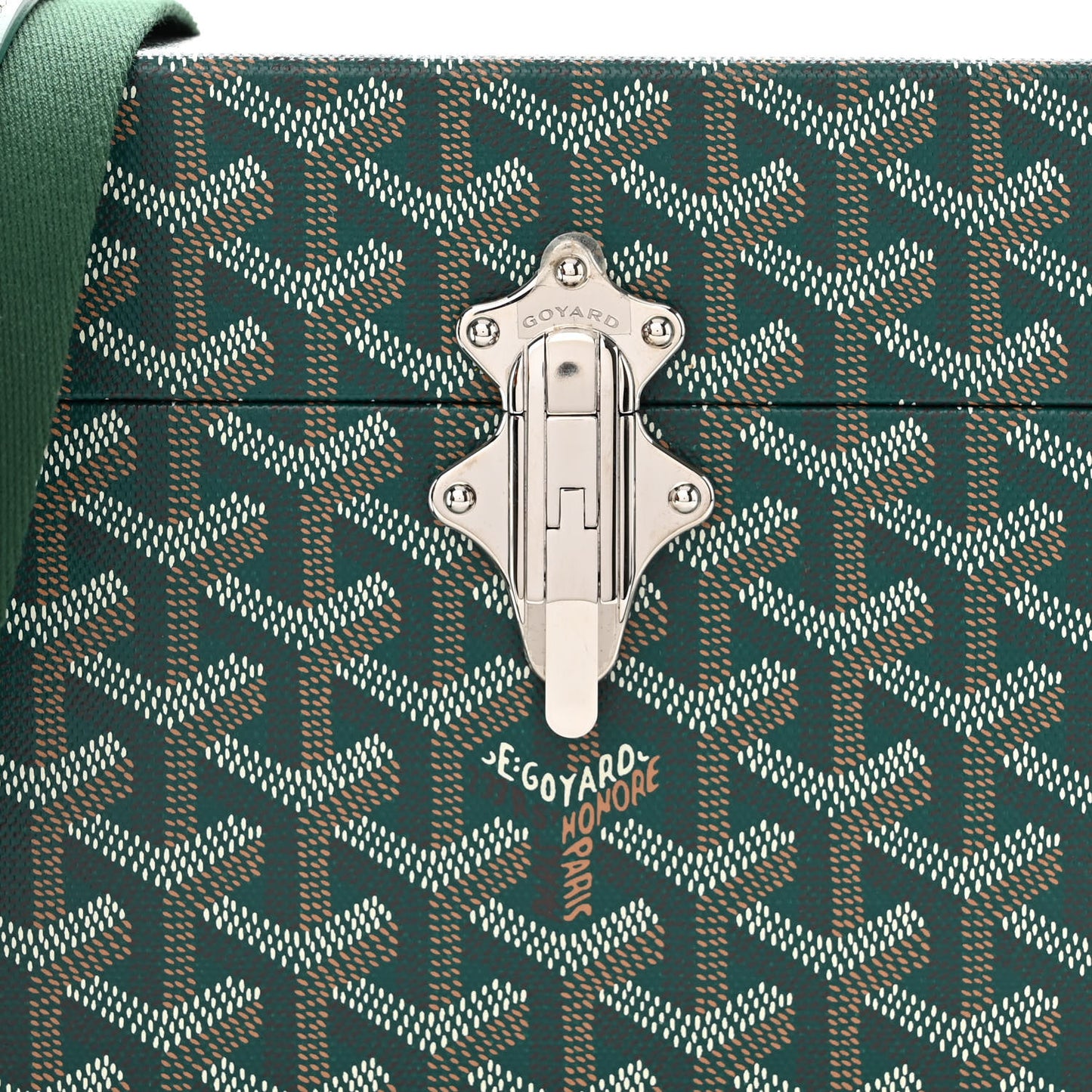 Goyardine Cassette Trunk Bag Green