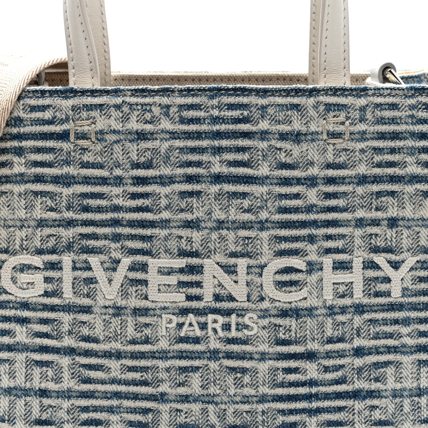 Givenchy Washed Denim Mini G Shopping Tote Blue 7 of 9