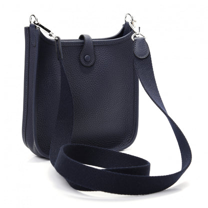 Hermes Taurillon Clemence Evelyne TPM Bleu Nuit 3 of 9
