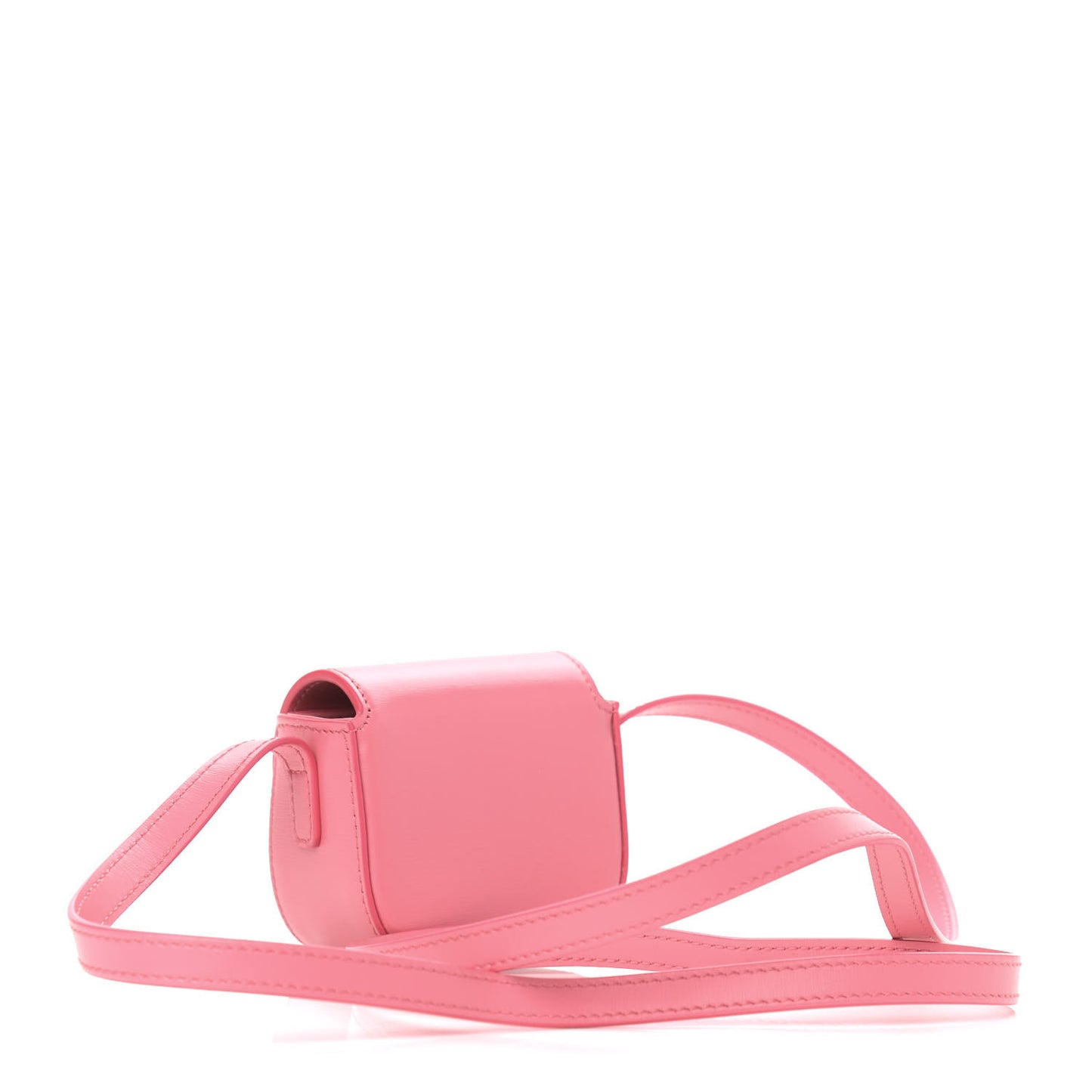 Calfskin Triomphe Airpods Case With Strap Flamingo