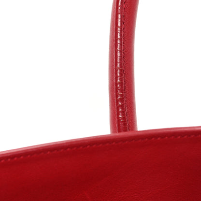 Saint Laurent Calfskin Small Sac De Jour Lipstick Red 11 of 13