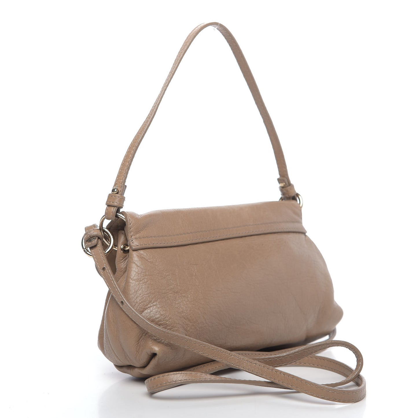 Calfskin Lily Crossbody Shoulder Bag Beige