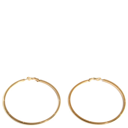 Chanel Large CC Hoop Earrings Gold 1 of 4