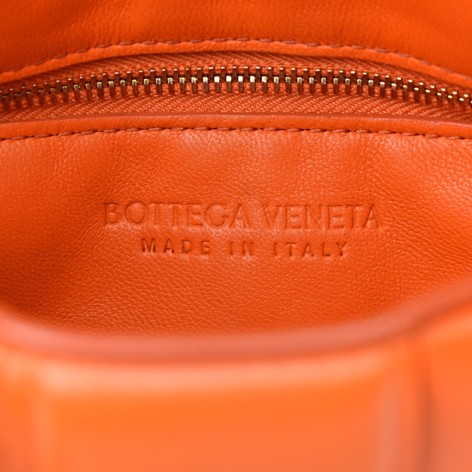 Bottega Veneta Nappa Maxi Intreccio Padded Cassette Crossbody Bag Orange 6 of 9