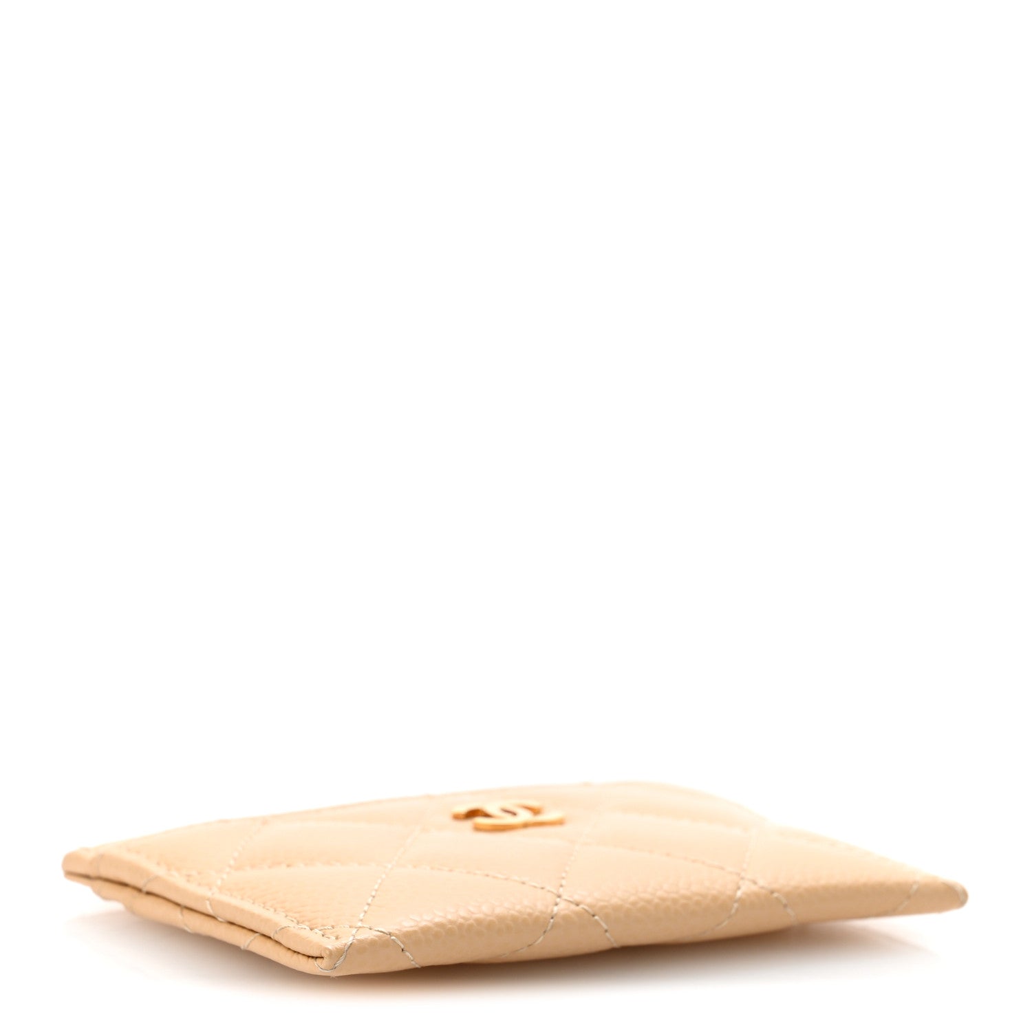 Chanel Caviar Quilted Card Holder Beige 4 of 11
