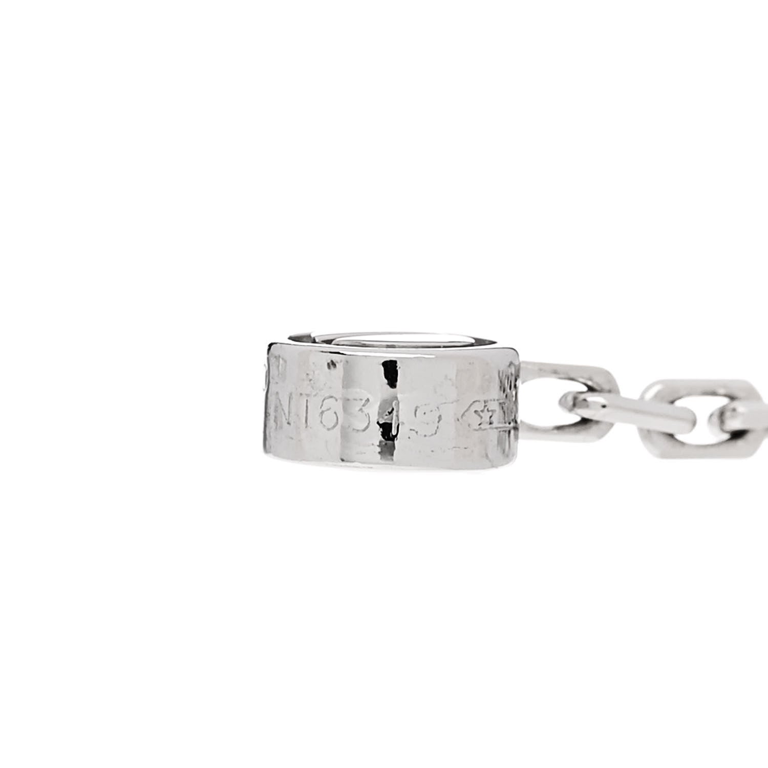 Cartier 18K White Gold Diamond LOVE Drop Earrings 5 of 5