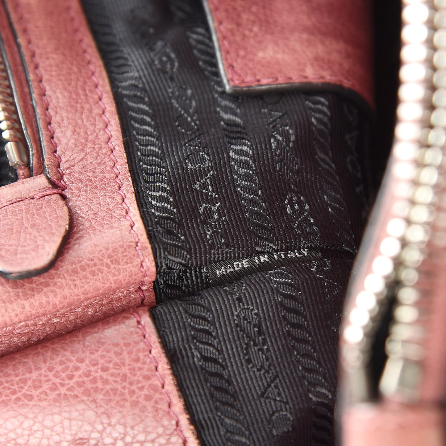 Glace Calf Small Twin Pocket Tote Pink