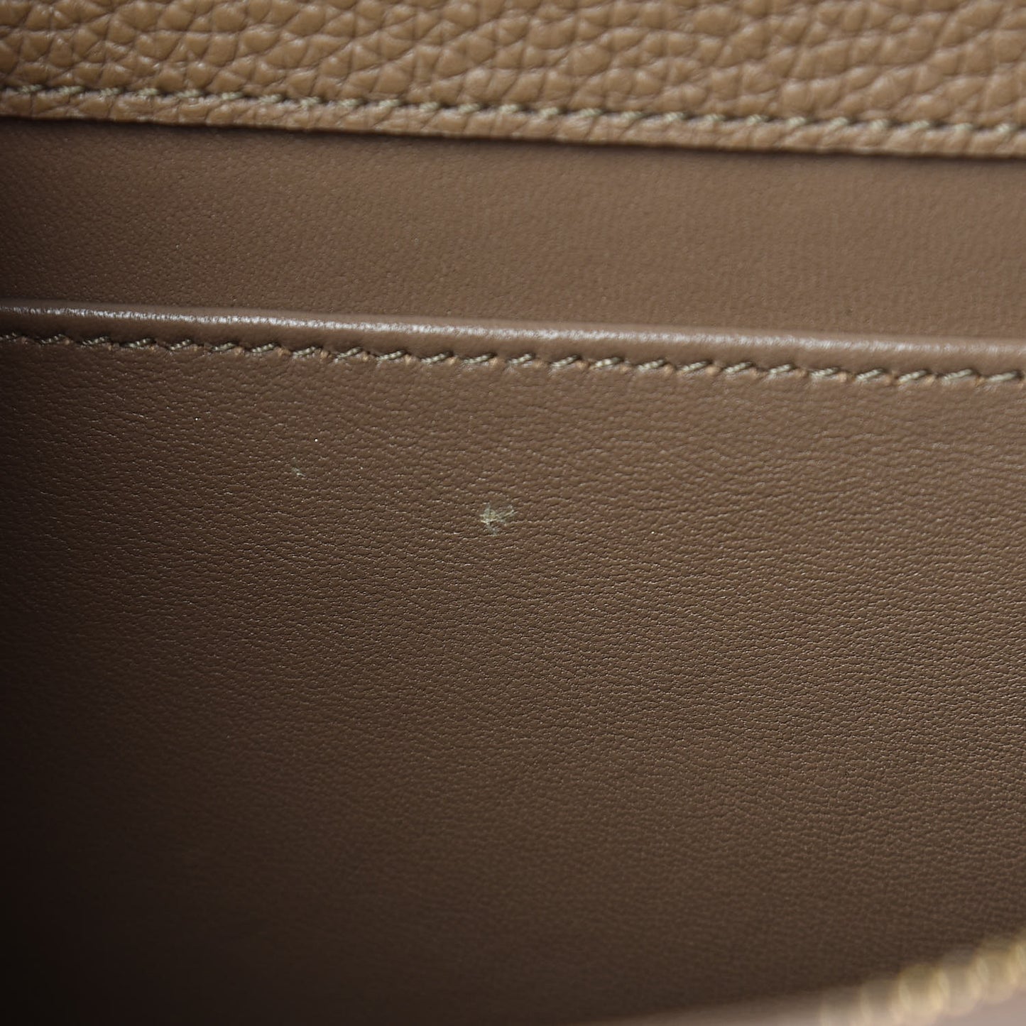Grained Calfskin Classique 16 Top Handle Bag Beige