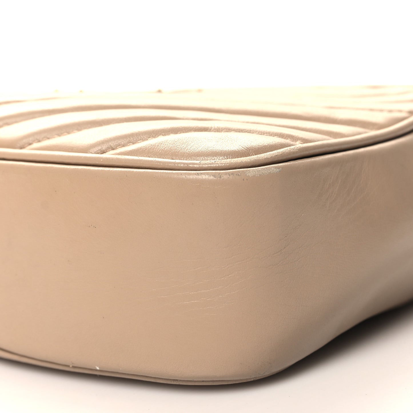 Calfskin Matelasse Monogram Lou Camera Bag Dark Beige