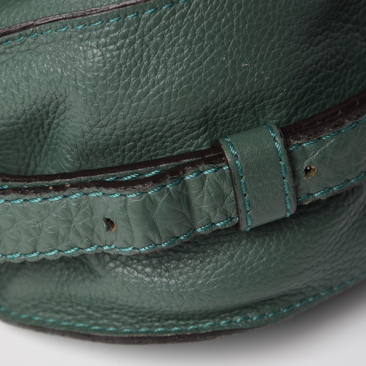 Chloe Calfskin Mini Marcie Round Crossbody Bag Eucalyptus 8 of 9