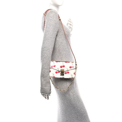 LV X TM Monogram Cerises Pochette Metis East West White
