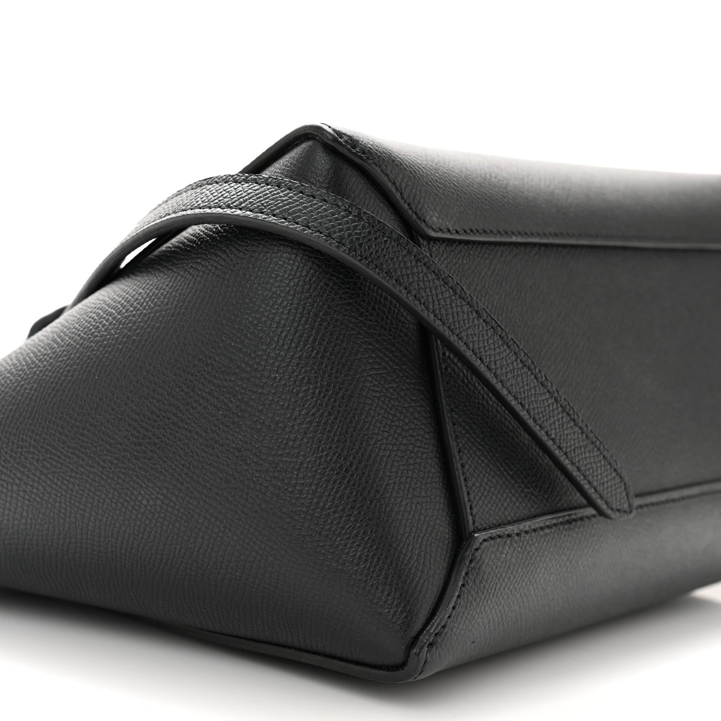 Grained Calfskin Micro Belt Bag Black