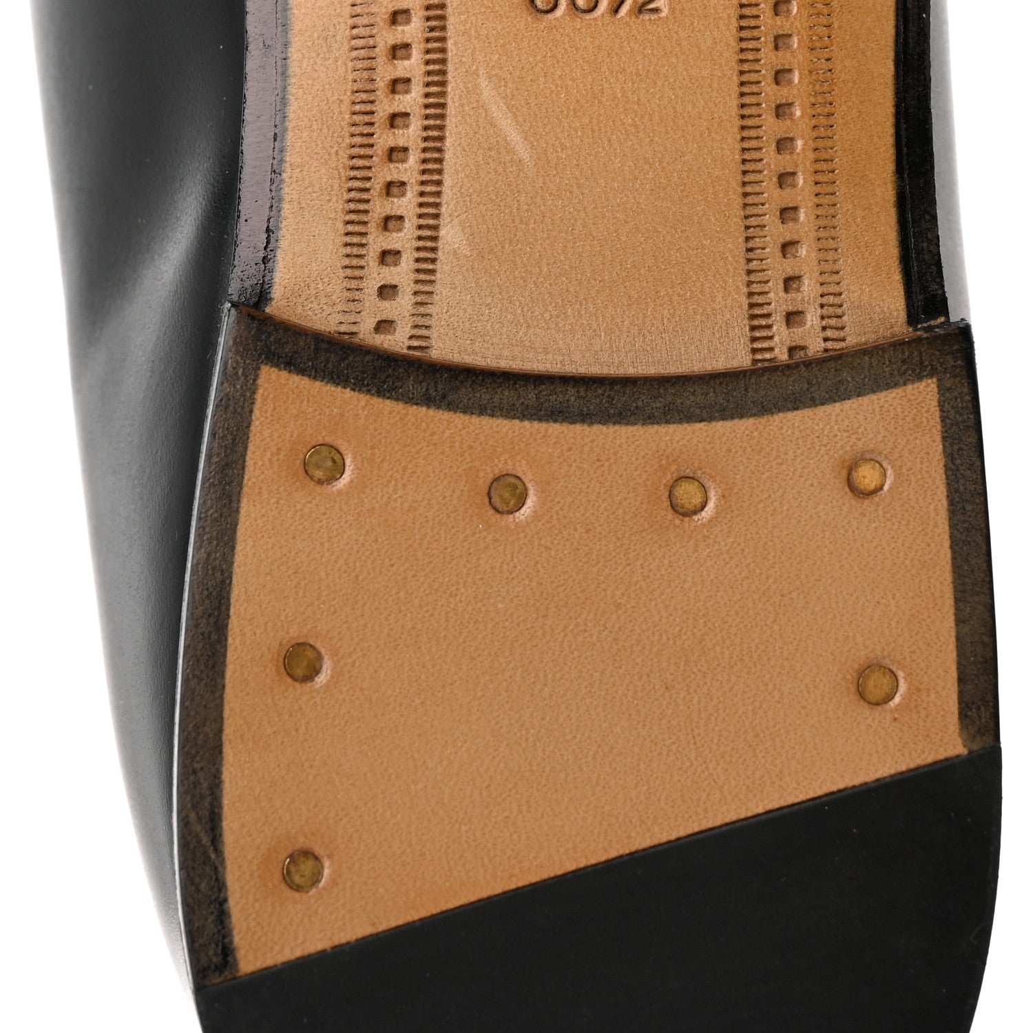 Gucci Calfskin Womens Jordaan Loafers 38.5 Black 8 of 11
