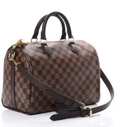 Louis Vuitton Damier Ebene Speedy Bandouliere 30 2 of 10