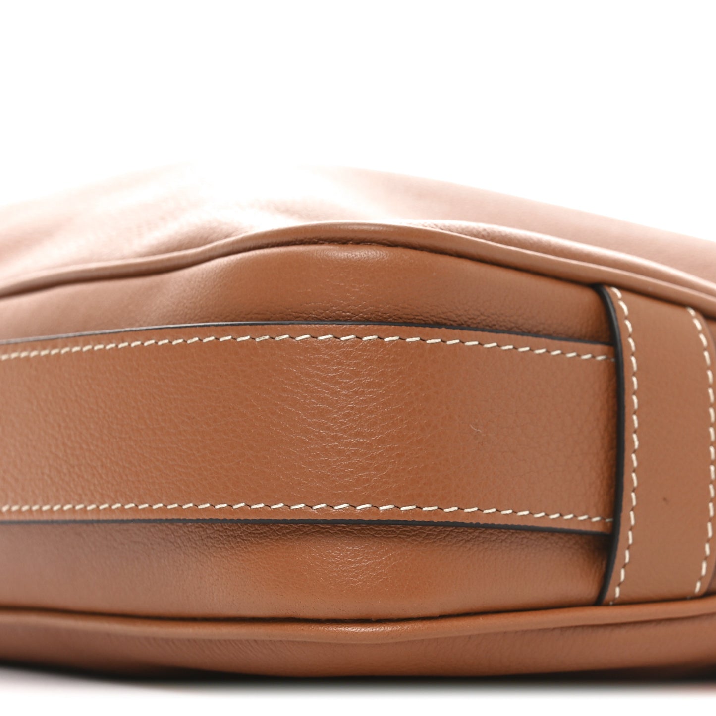 Supple Calfskin Medium Romy Shoulder Bag Tan