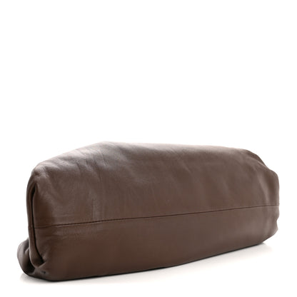 Bottega Veneta Smooth Butter Calf The Pouch Oversized Clutch Brownie 4 of 12