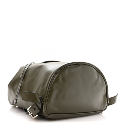 Prada Soft Calf Cinch Backpack Militare 3 of 10