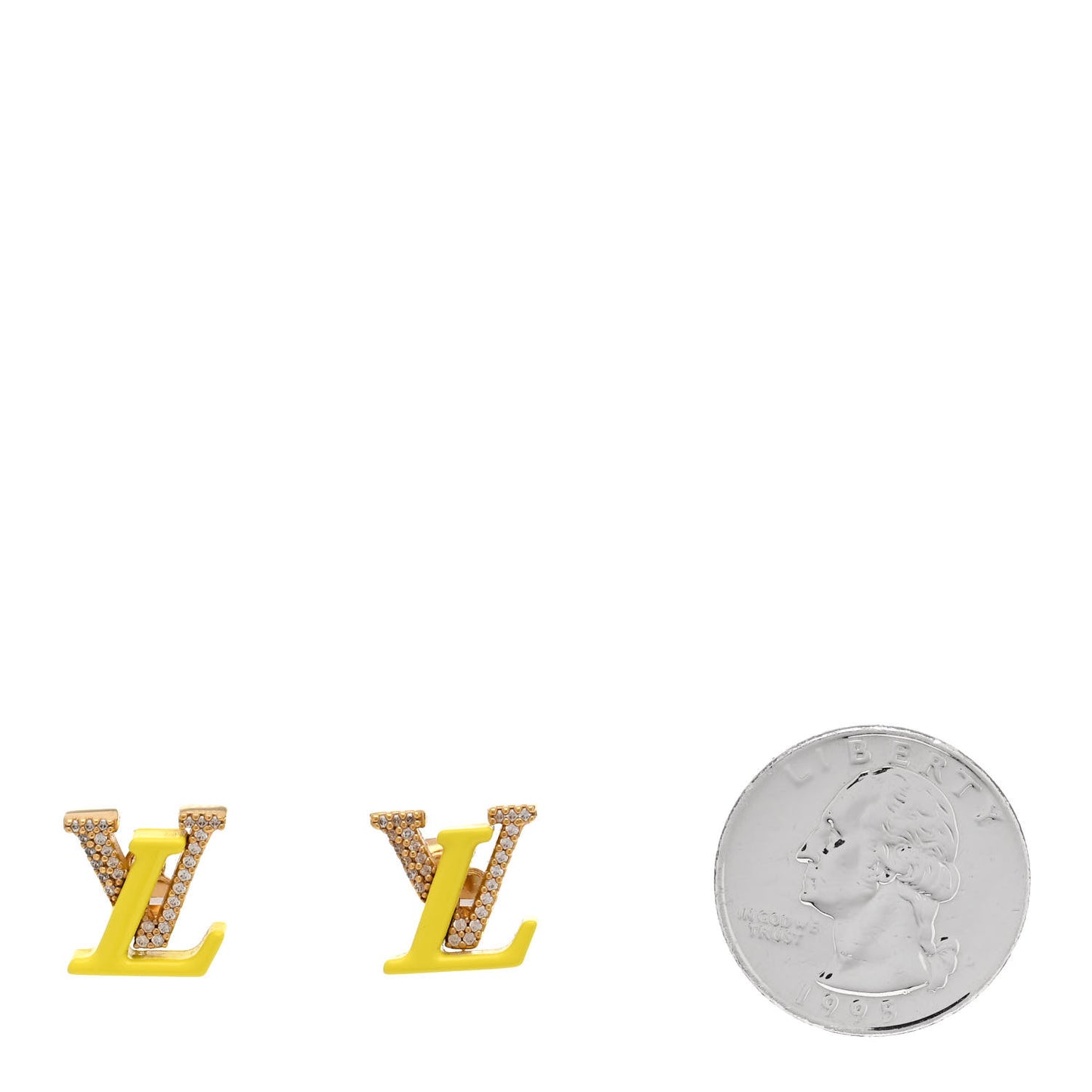 Crystal LV Iconic Sweety Earrings Yellow