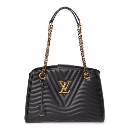 Louis Vuitton Calfskin New Wave Chain Tote Black 1 of 10